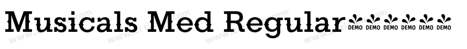 Musicals Med Regular字体转换
